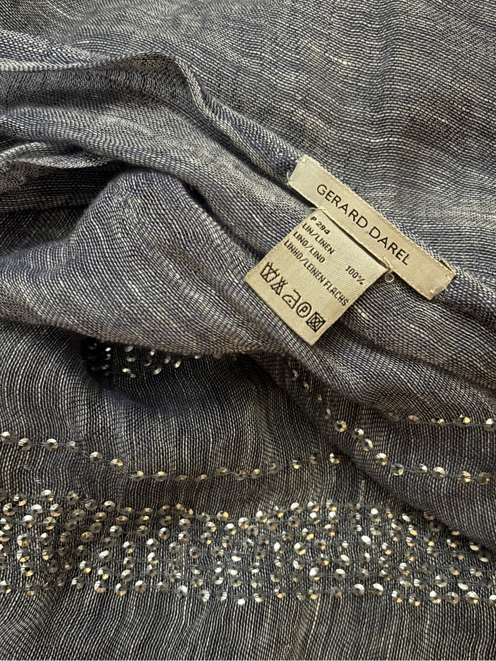GERARD DAREL linen scarf